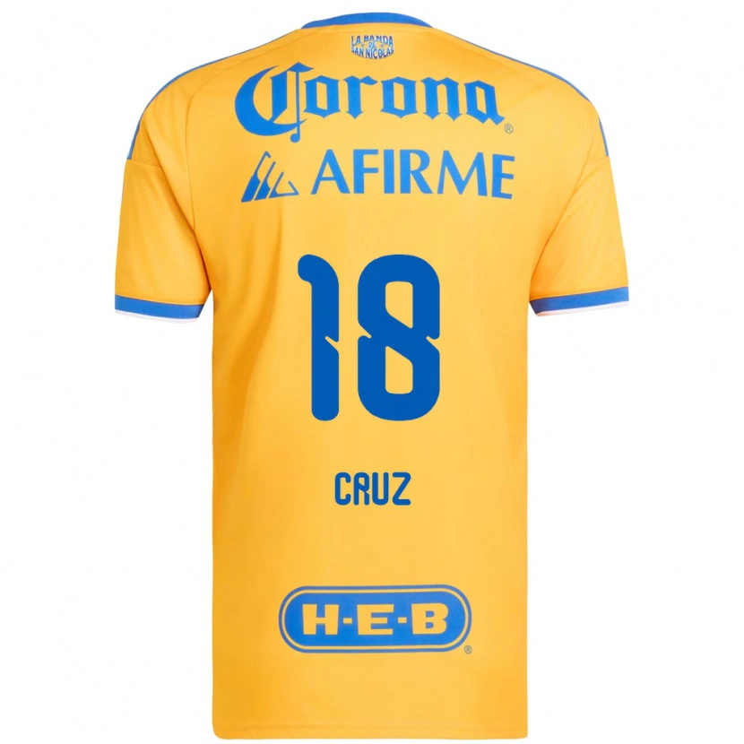 Danxen Kinder Belen Cruz #18 Gelb Blau Heimtrikot Trikot 2026/27 T-Shirt Schweiz