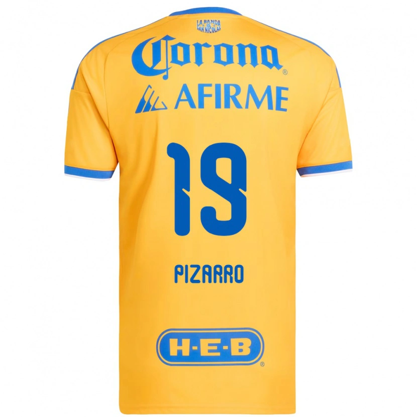 Danxen Kinder Guido Pizarro #19 Gelb Blau Heimtrikot Trikot 2026/27 T-Shirt Schweiz