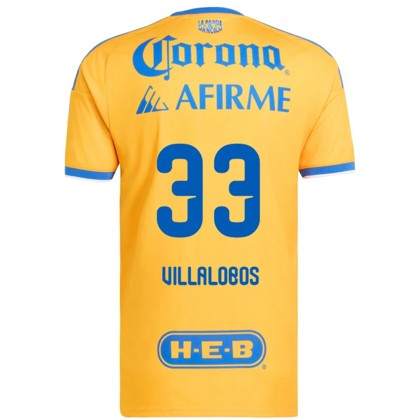 Danxen Kinder Vania Villalobos #33 Gelb Blau Heimtrikot Trikot 2026/27 T-Shirt Schweiz