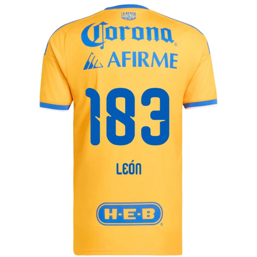 Danxen Kinder Gabriel León #183 Gelb Blau Heimtrikot Trikot 2026/27 T-Shirt Schweiz
