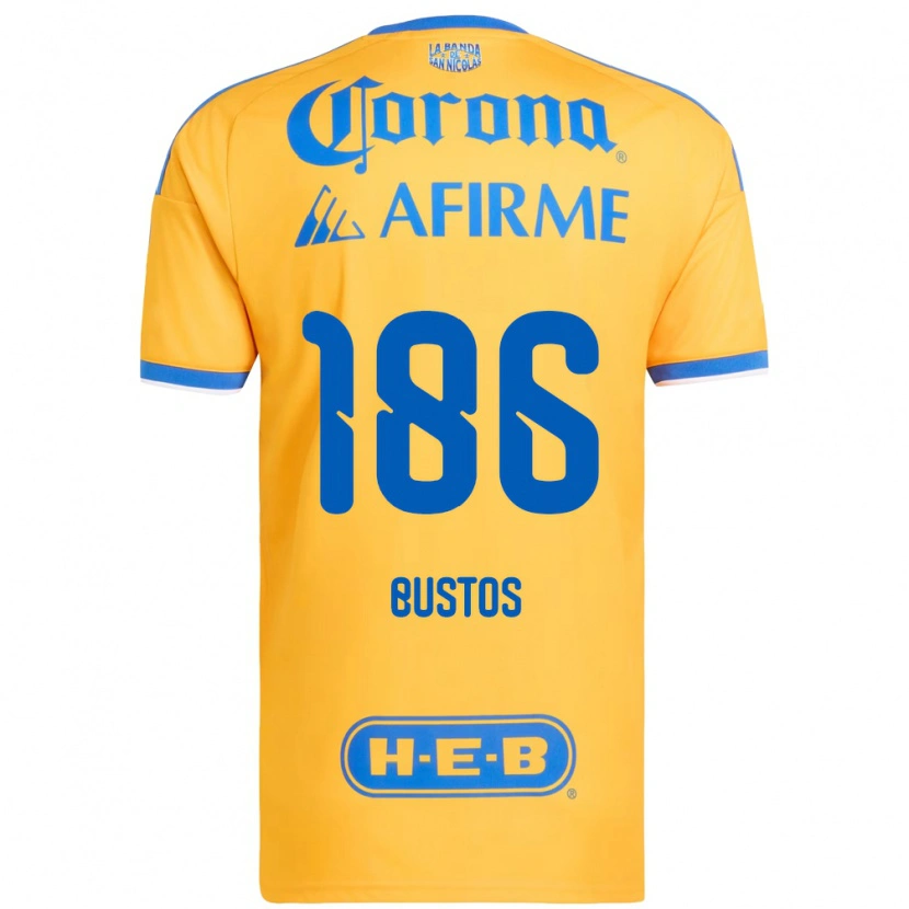 Danxen Kinder Maximiliano Bustos #186 Gelb Blau Heimtrikot Trikot 2026/27 T-Shirt Schweiz