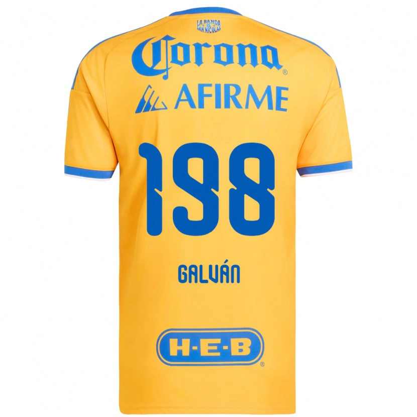 Danxen Kinder Isac Galván #198 Gelb Blau Heimtrikot Trikot 2026/27 T-Shirt Schweiz