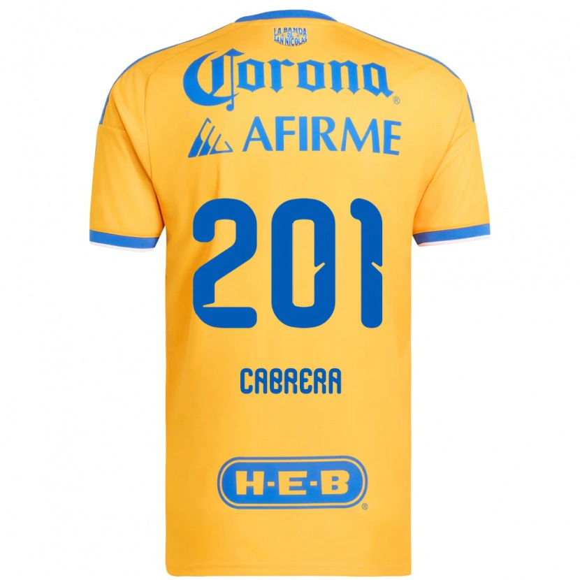 Danxen Kinder Jorge Cabrera #201 Gelb Blau Heimtrikot Trikot 2026/27 T-Shirt Schweiz