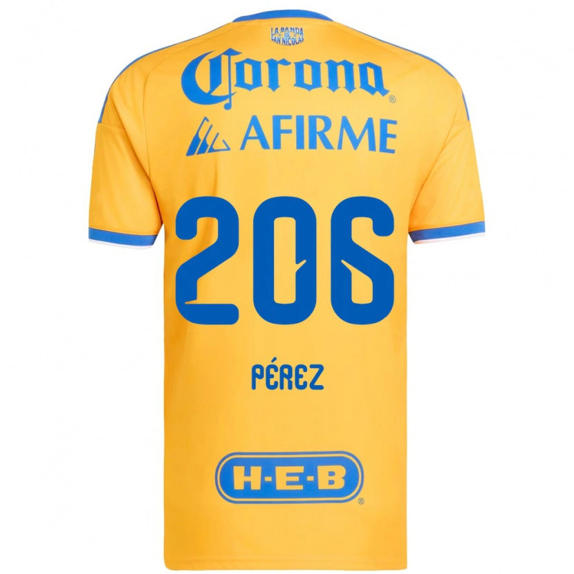 Danxen Kinder Emmir Pérez #206 Gelb Blau Heimtrikot Trikot 2026/27 T-Shirt Schweiz