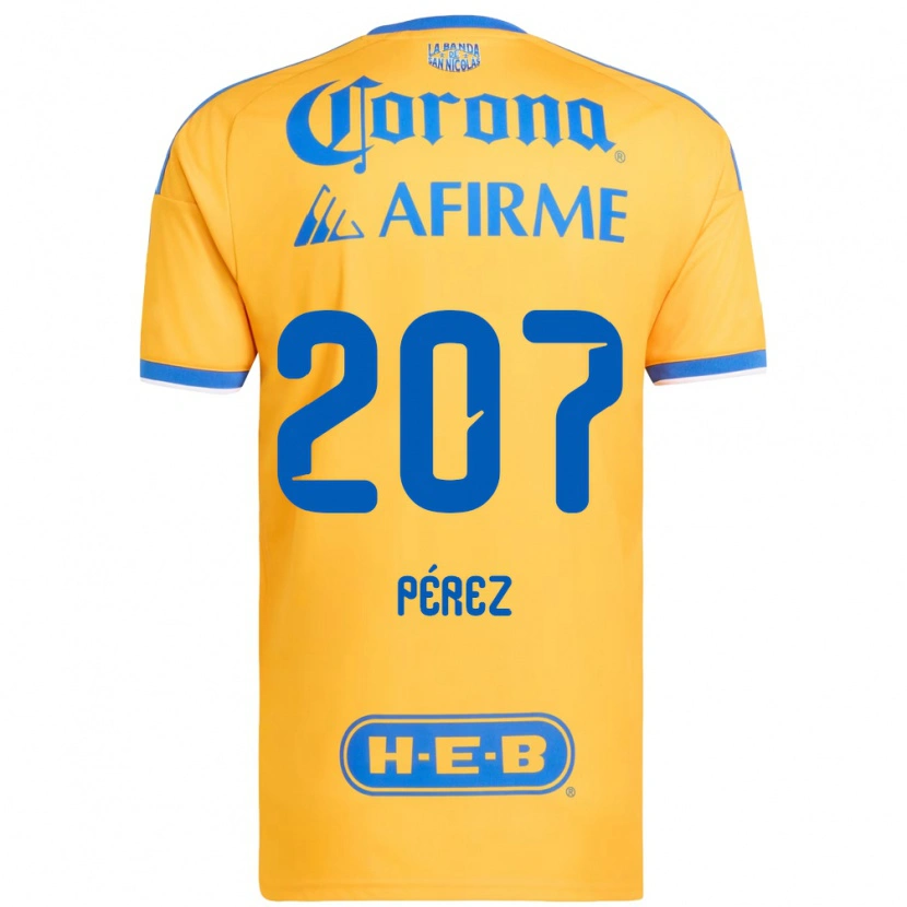Danxen Kinder Samuel Pérez #207 Gelb Blau Heimtrikot Trikot 2026/27 T-Shirt Schweiz