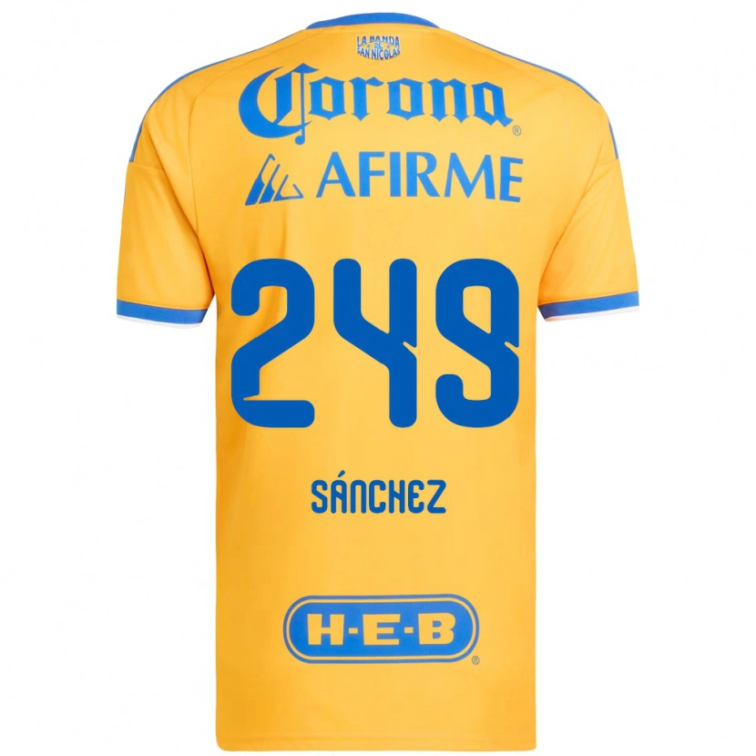 Danxen Kinder Estevan Sánchez #249 Gelb Blau Heimtrikot Trikot 2026/27 T-Shirt Schweiz