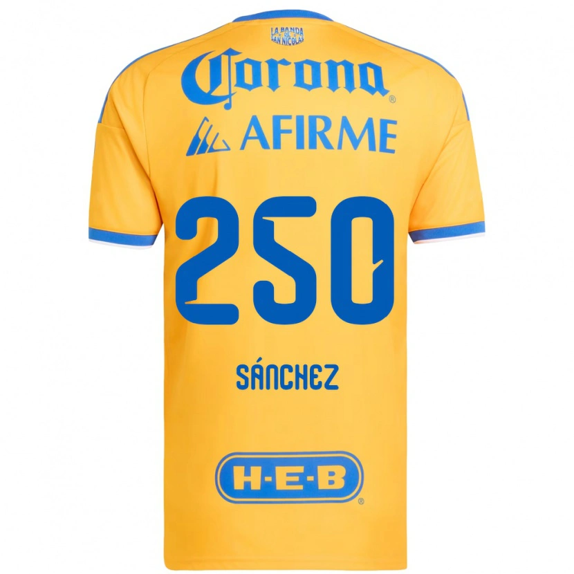 Danxen Kinder Fernando Sánchez #250 Gelb Blau Heimtrikot Trikot 2026/27 T-Shirt Schweiz