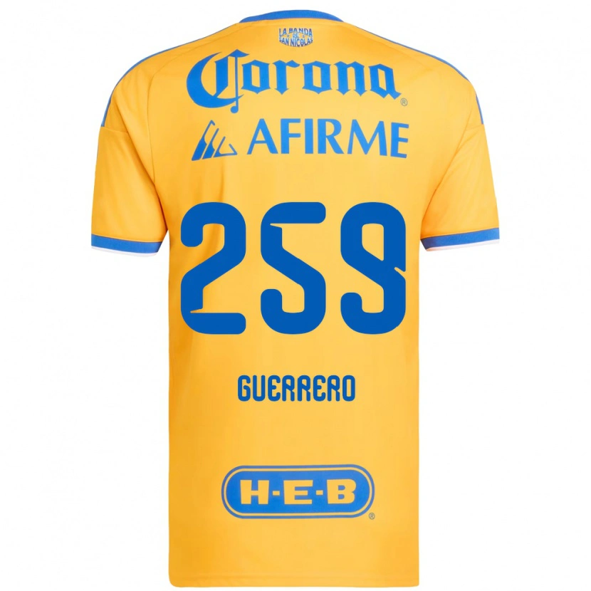 Danxen Kinder Erick Guerrero #259 Gelb Blau Heimtrikot Trikot 2026/27 T-Shirt Schweiz