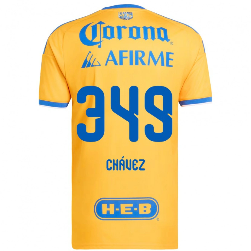 Danxen Kinder Jorge Chávez #349 Gelb Blau Heimtrikot Trikot 2026/27 T-Shirt Schweiz