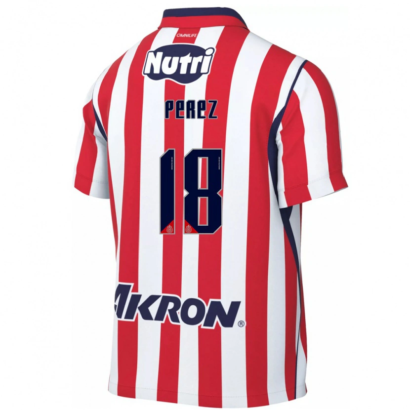Danxen Kinder Jonathan Pérez #18 Rot Weiß Heimtrikot Trikot 2026/27 T-Shirt Schweiz