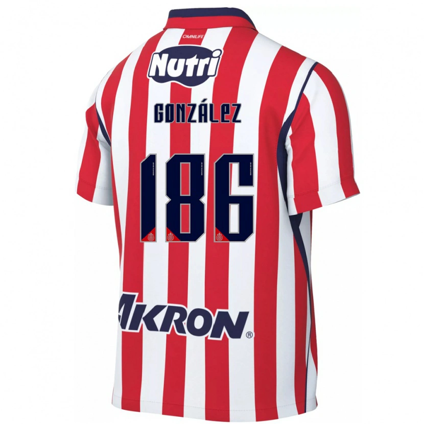 Danxen Kinder Diego González #186 Rot Weiß Heimtrikot Trikot 2026/27 T-Shirt Schweiz