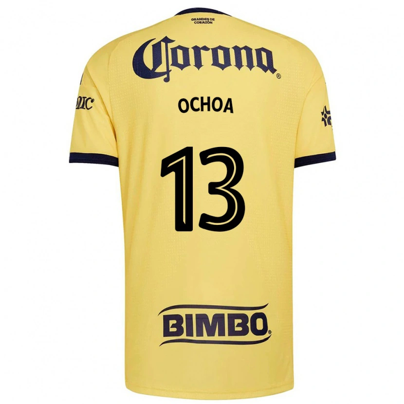 Danxen Kinder Guillermo Ochoa #13 Gelb Rot Schwarz Heimtrikot Trikot 2026/27 T-Shirt Schweiz