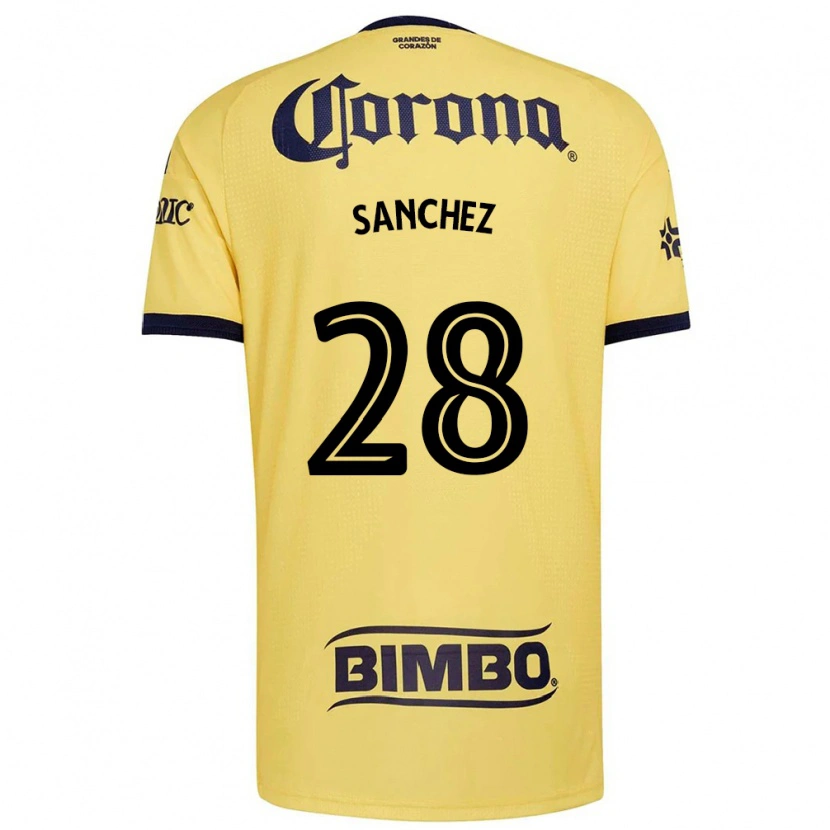 Danxen Kinder Érick Sánchez #28 Gelb Rot Schwarz Heimtrikot Trikot 2026/27 T-Shirt Schweiz