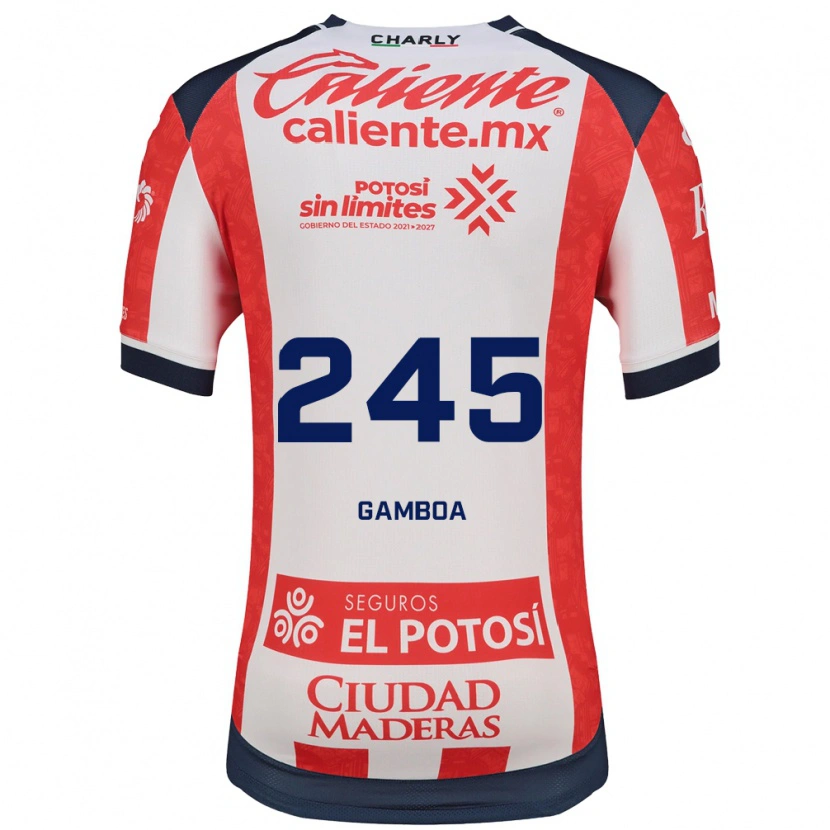 Danxen Kinder Martín Gamboa #245 Rot Weiß Schwarz Heimtrikot Trikot 2026/27 T-Shirt Schweiz