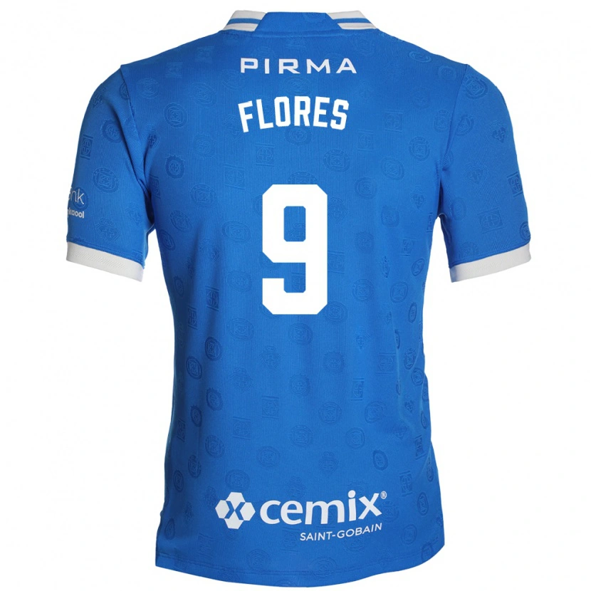 Danxen Kinder Daniela Flores #9 Blau Weiß Rot Heimtrikot Trikot 2026/27 T-Shirt Schweiz