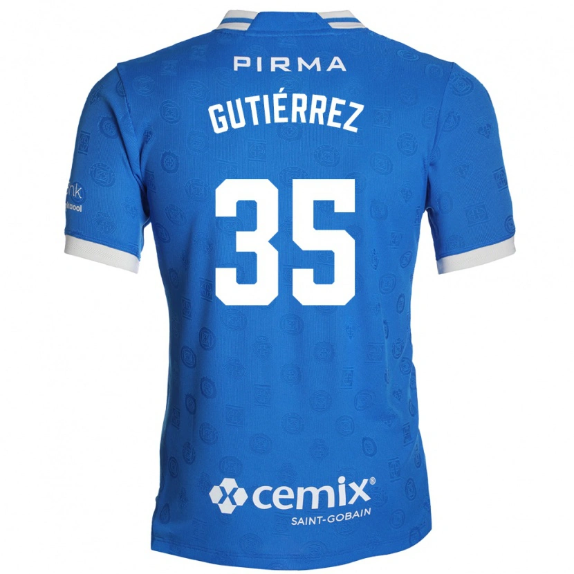 Danxen Kinder Luis Gutiérrez #35 Blau Weiß Rot Heimtrikot Trikot 2026/27 T-Shirt Schweiz