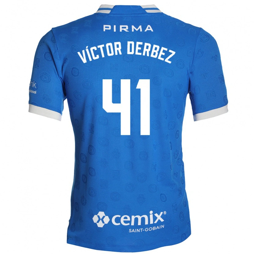 Danxen Kinder Louis Víctor Derbez #41 Blau Weiß Rot Heimtrikot Trikot 2026/27 T-Shirt Schweiz