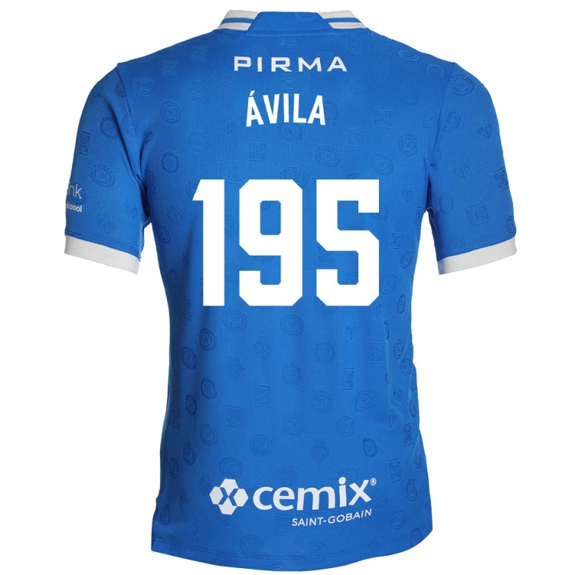 Danxen Kinder Glenn Ávila #195 Blau Weiß Rot Heimtrikot Trikot 2026/27 T-Shirt Schweiz