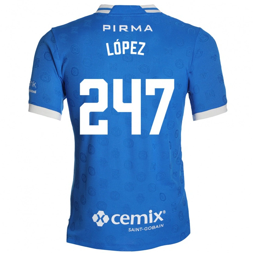 Danxen Kinder Santiago López #247 Blau Weiß Rot Heimtrikot Trikot 2026/27 T-Shirt Schweiz