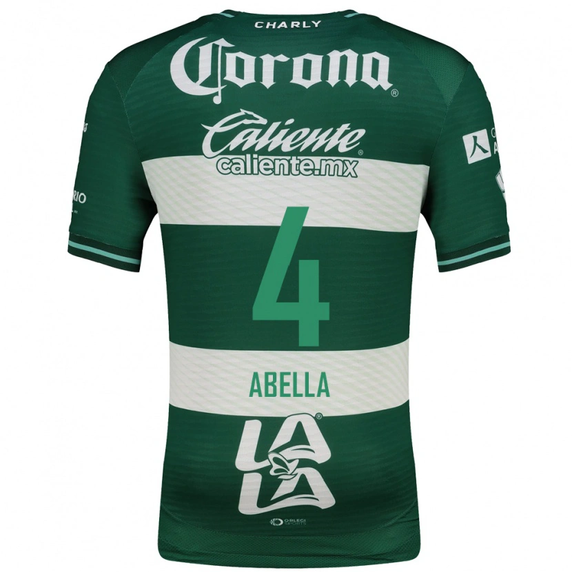 Danxen Kinder José Abella #4 Grün Weiß Heimtrikot Trikot 2026/27 T-Shirt Schweiz