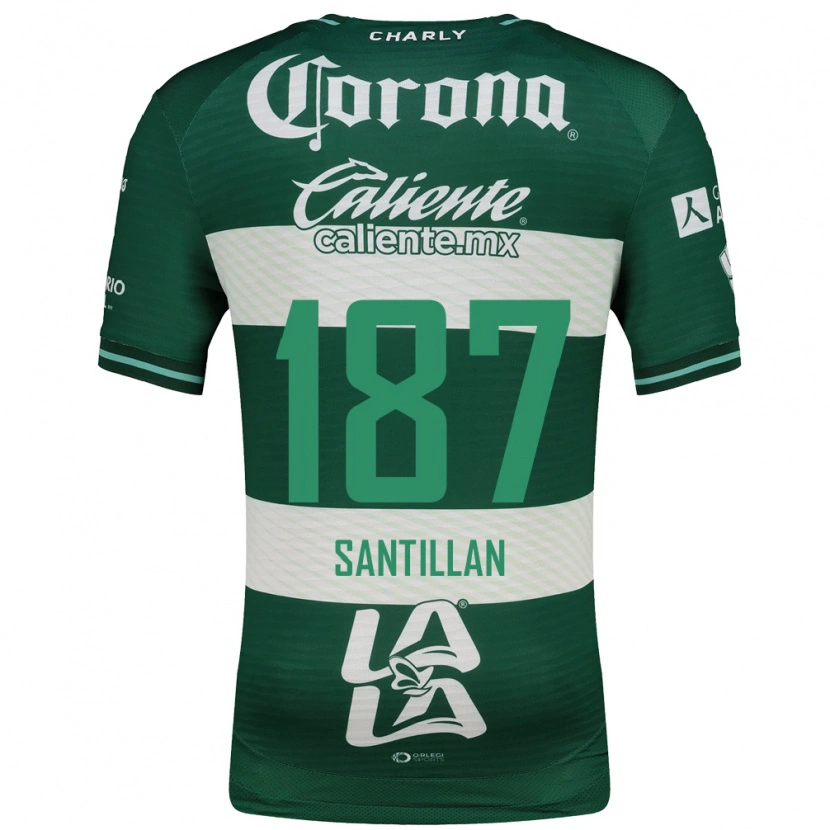 Danxen Kinder Emilio Santillán #187 Grün Weiß Heimtrikot Trikot 2026/27 T-Shirt Schweiz