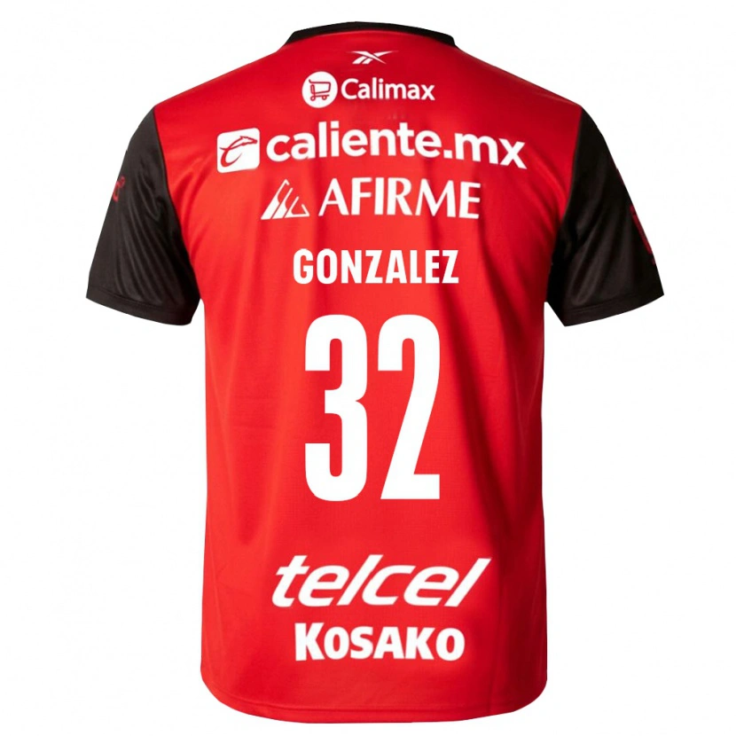 Danxen Kinder Carlos Gonzalez #32 Schwarz Rot Heimtrikot Trikot 2026/27 T-Shirt Schweiz