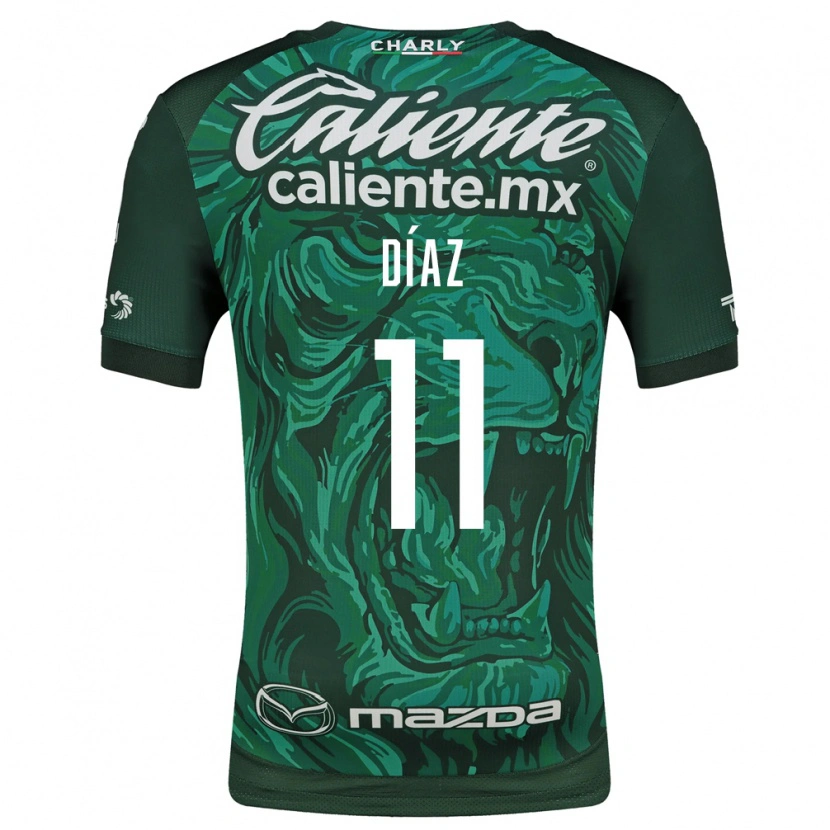 Danxen Kinder Ismael Díaz #11 Grün Schwarz Heimtrikot Trikot 2026/27 T-Shirt Schweiz