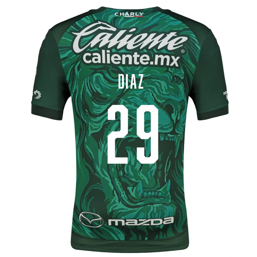 Danxen Kinder Kenia Díaz #29 Grün Schwarz Heimtrikot Trikot 2026/27 T-Shirt Schweiz