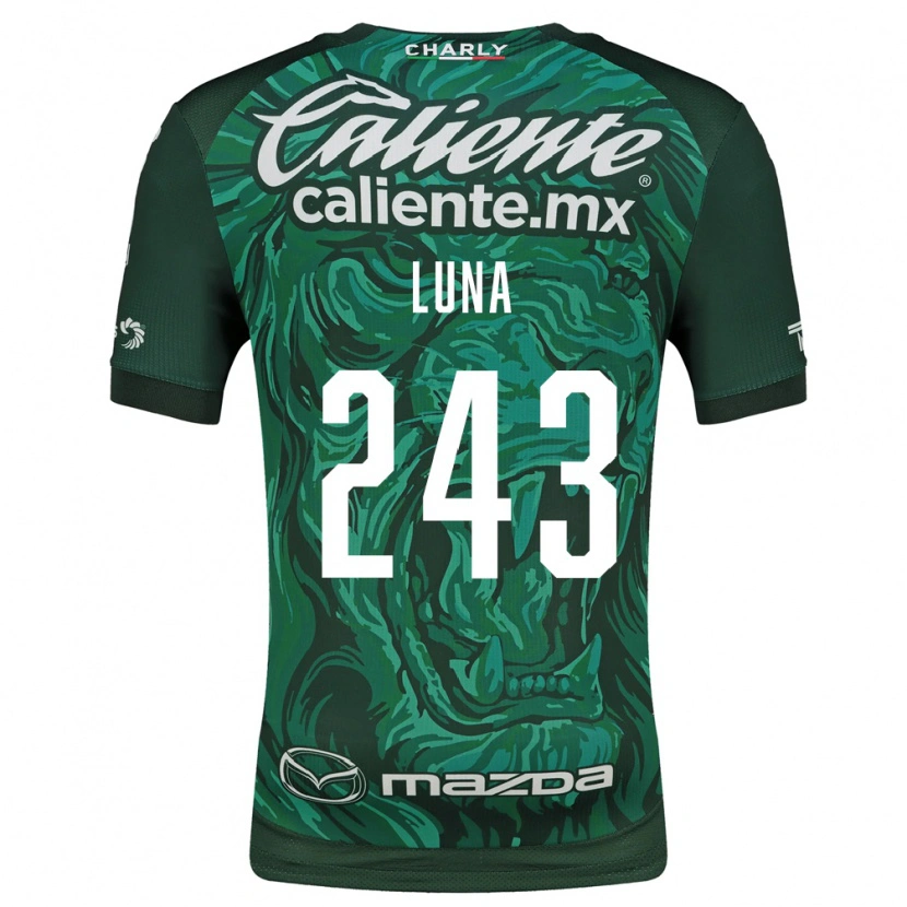 Danxen Kinder Sergio Luna #243 Grün Schwarz Heimtrikot Trikot 2026/27 T-Shirt Schweiz