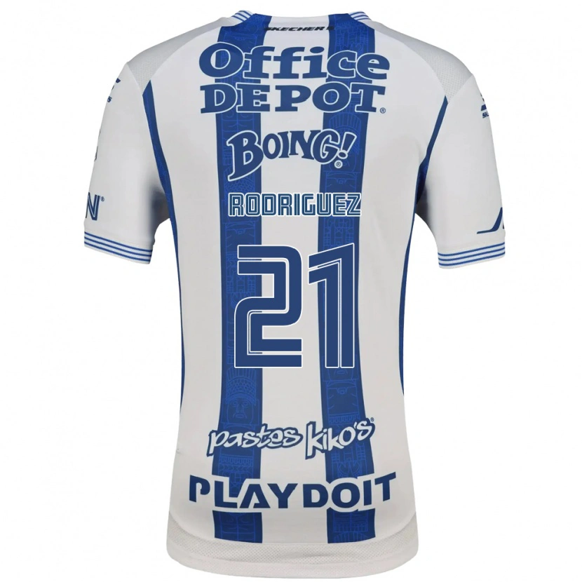 Danxen Kinder Valentín Rodríguez #21 Weiß Marineblau Heimtrikot Trikot 2026/27 T-Shirt Schweiz