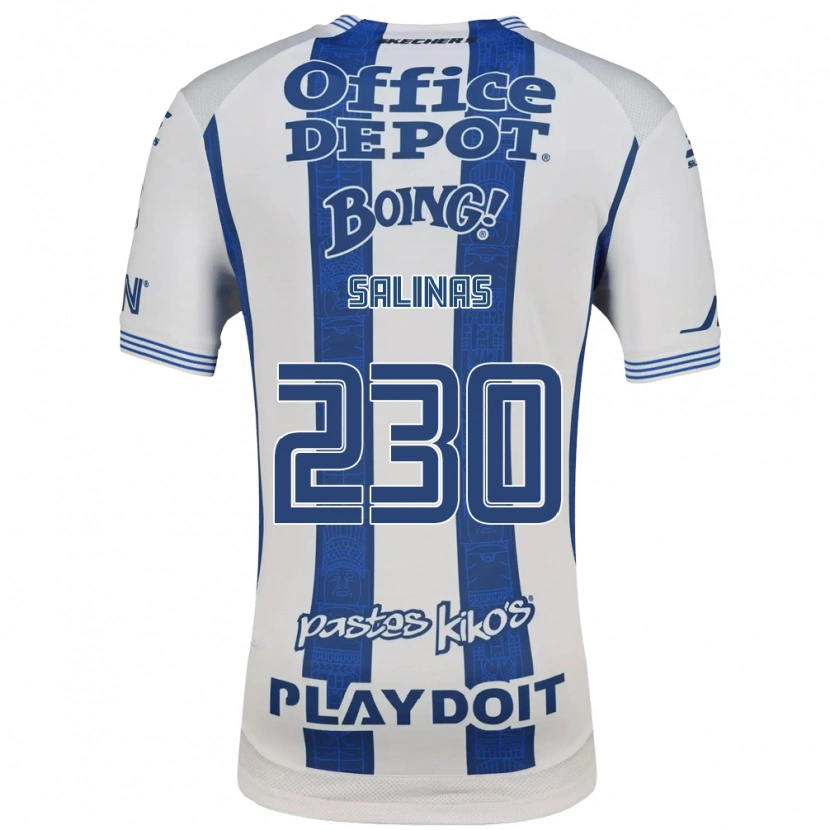 Danxen Kinder Jesús Salinas #230 Weiß Marineblau Heimtrikot Trikot 2026/27 T-Shirt Schweiz