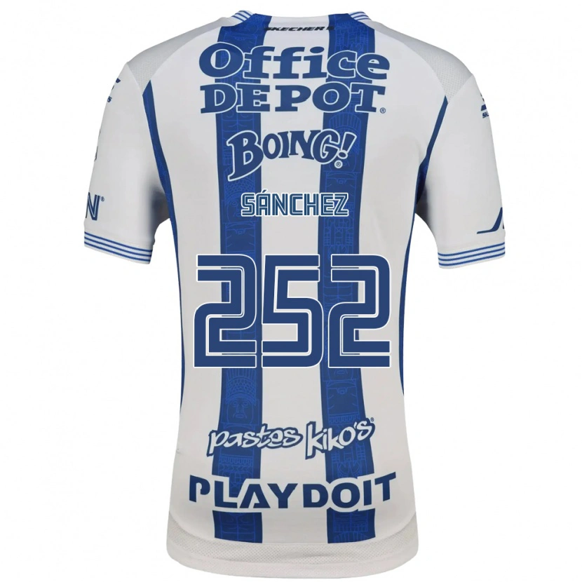 Danxen Kinder Eliud Sánchez #252 Weiß Marineblau Heimtrikot Trikot 2026/27 T-Shirt Schweiz