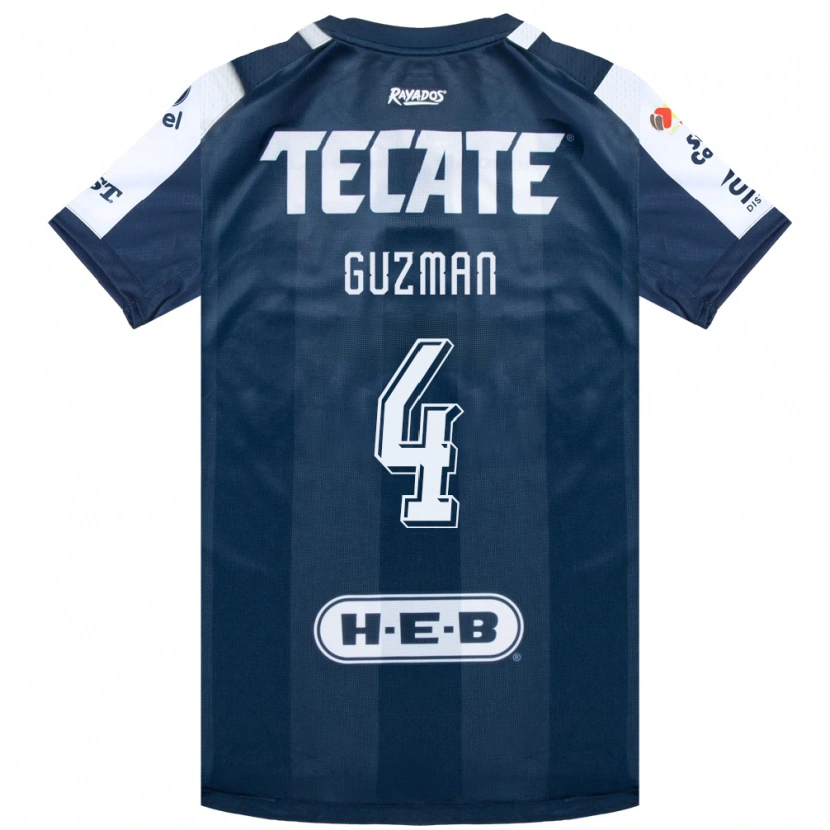 Danxen Kinder Víctor Guzmán #4 Tintenblau Weiß Rot Heimtrikot Trikot 2026/27 T-Shirt Schweiz