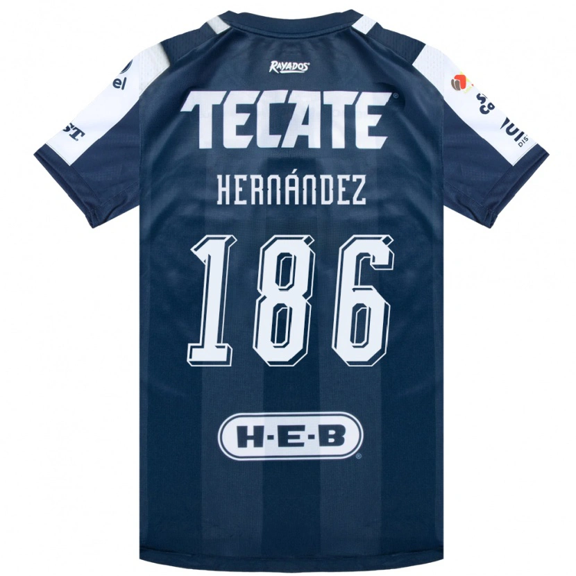 Danxen Kinder Sebastián Hernández #186 Tintenblau Weiß Rot Heimtrikot Trikot 2026/27 T-Shirt Schweiz