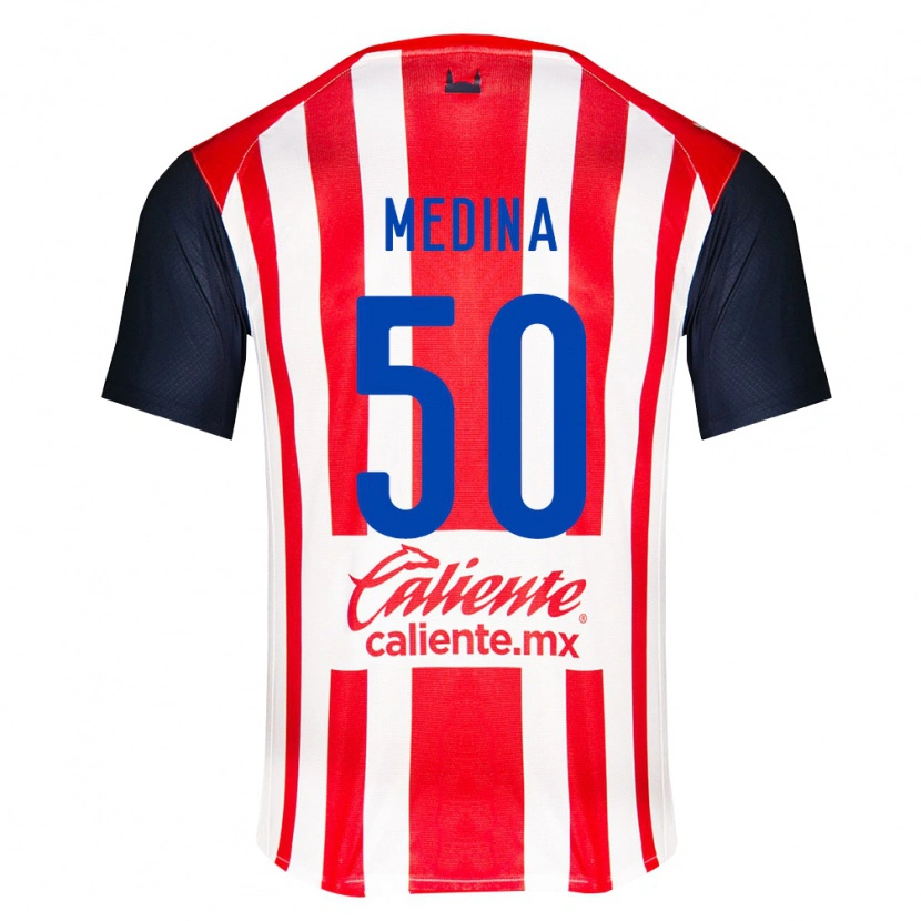 Danxen Kinder Cruz Medina #50 Rot Schwarz Weiß Heimtrikot Trikot 2026/27 T-Shirt Schweiz