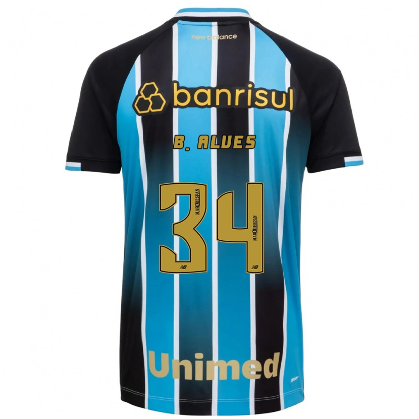 Danxen Kinder Bruno Alves #34 Blau Braun Schwarz Heimtrikot Trikot 2026/27 T-Shirt Schweiz