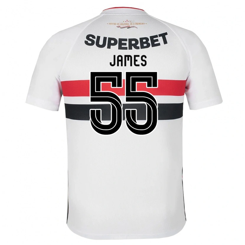 Danxen Kinder James Rodriguez #55 Weiß Rot Schwarz Heimtrikot Trikot 2026/27 T-Shirt Schweiz