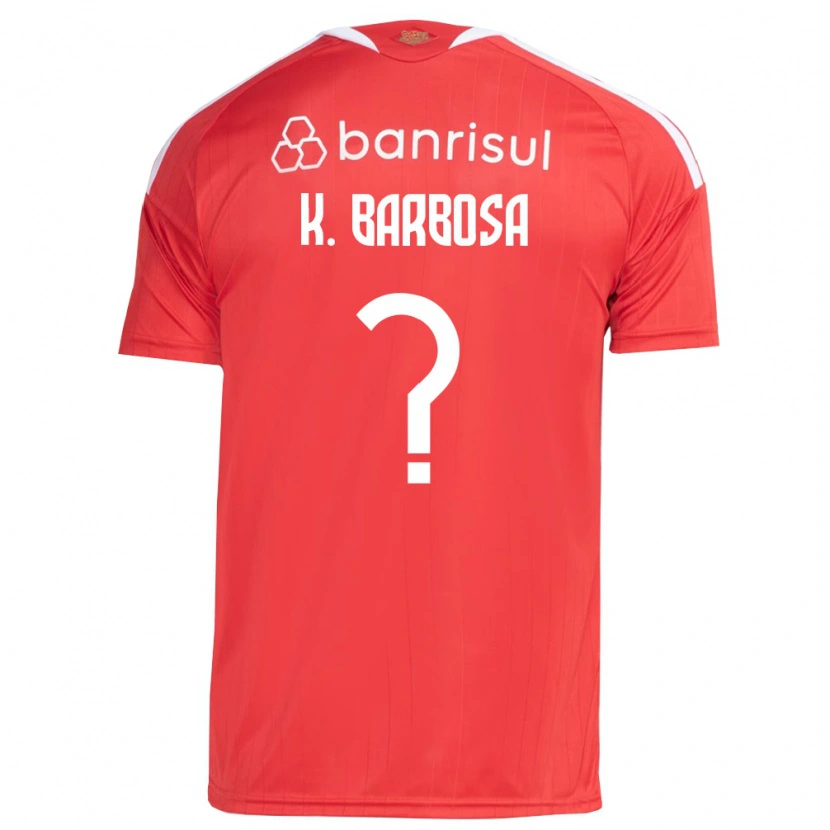 Danxen Kinder Kauã Barbosa #0 Rot Weiß Heimtrikot Trikot 2026/27 T-Shirt Schweiz
