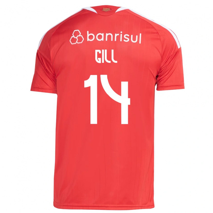 Danxen Kinder Antonio Gill #14 Rot Weiß Heimtrikot Trikot 2026/27 T-Shirt Schweiz