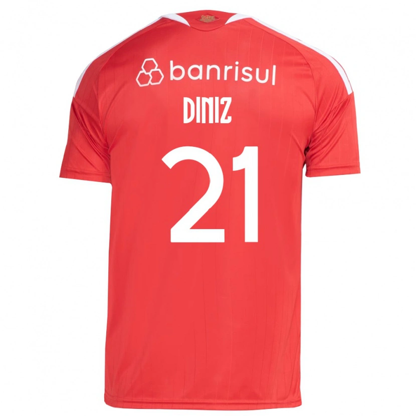 Danxen Kinder Kauã Diniz #21 Rot Weiß Heimtrikot Trikot 2026/27 T-Shirt Schweiz