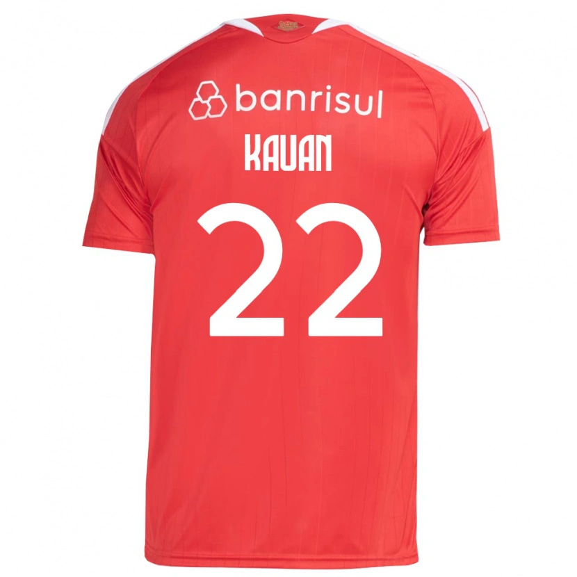 Danxen Kinder Kauan Jesus Santos Oliveira #22 Rot Weiß Heimtrikot Trikot 2026/27 T-Shirt Schweiz