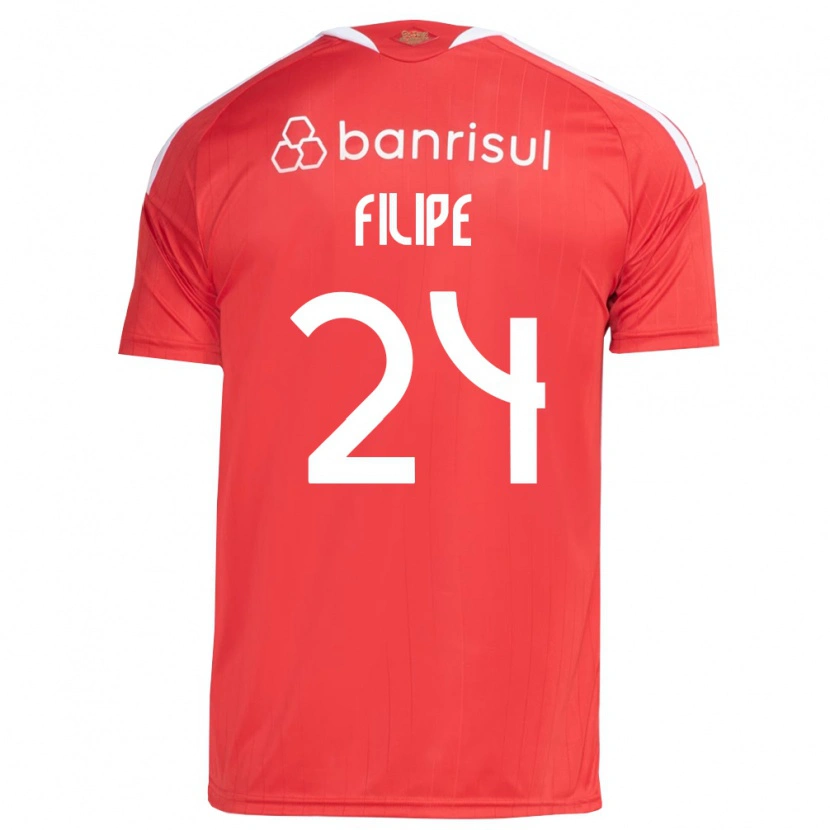 Danxen Kinder Filipe Sírio #24 Rot Weiß Heimtrikot Trikot 2026/27 T-Shirt Schweiz