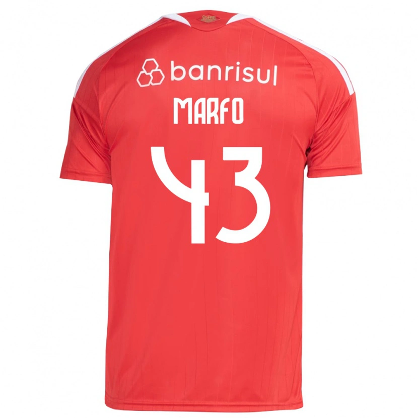 Danxen Kinder Denis Marfo #43 Rot Weiß Heimtrikot Trikot 2026/27 T-Shirt Schweiz