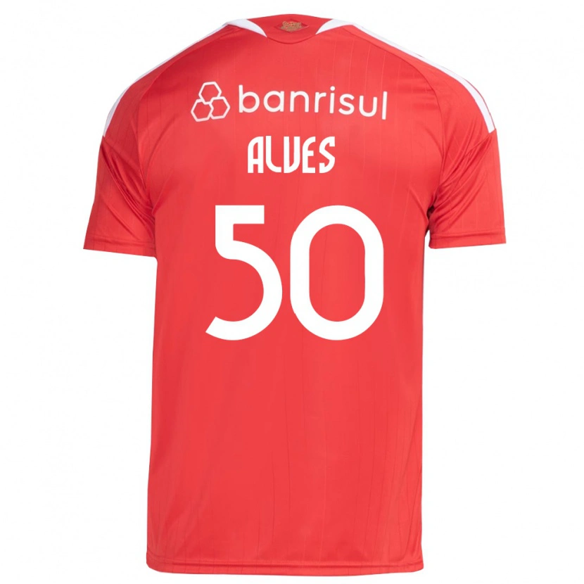 Danxen Kinder Kauan Alves #50 Rot Weiß Heimtrikot Trikot 2026/27 T-Shirt Schweiz