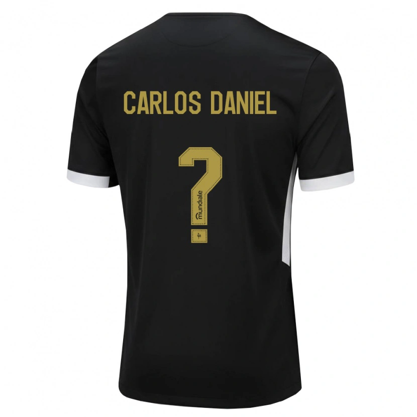 Danxen Kinder Carlos Daniel #0 Schwarz Weiß Gelb Heimtrikot Trikot 2026/27 T-Shirt Schweiz