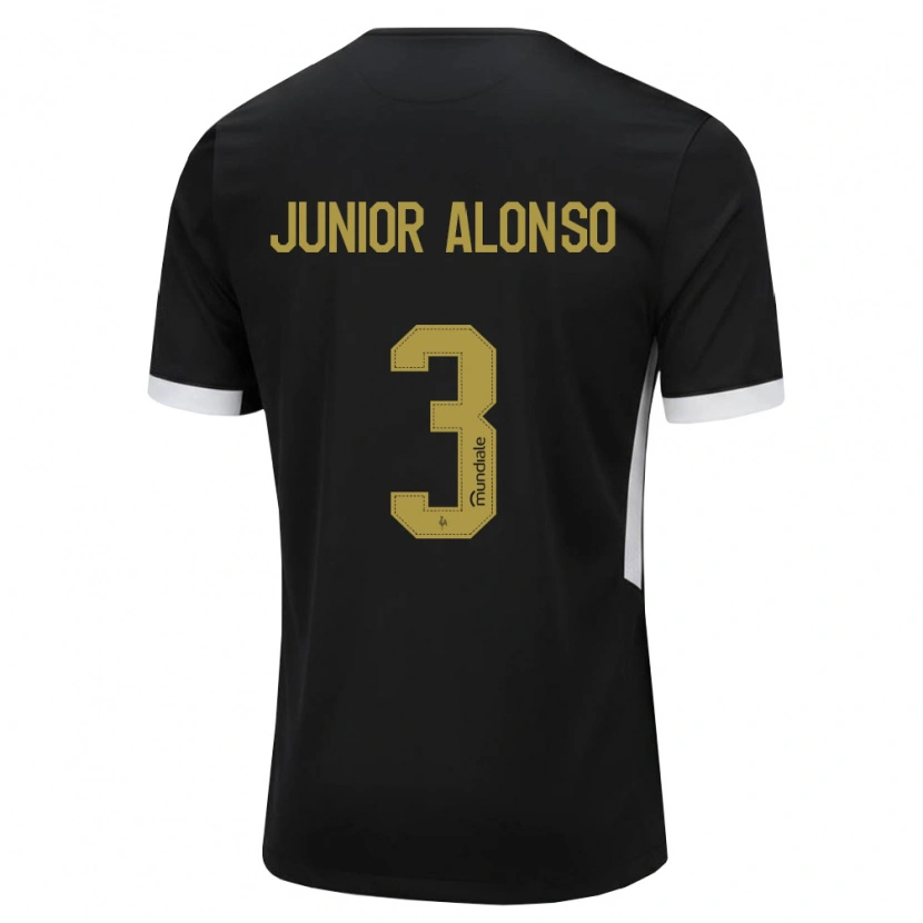 Danxen Kinder Junior Alonso #3 Schwarz Weiß Gelb Heimtrikot Trikot 2026/27 T-Shirt Schweiz