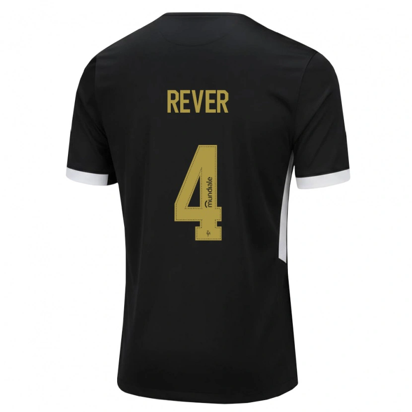 Danxen Kinder Rever #4 Schwarz Weiß Gelb Heimtrikot Trikot 2026/27 T-Shirt Schweiz