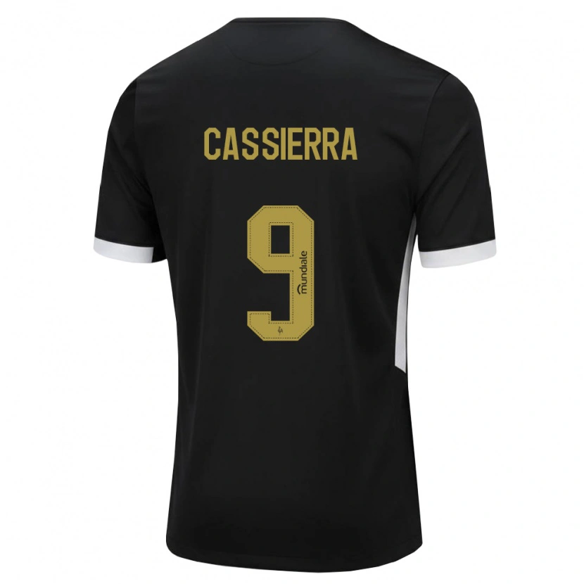 Danxen Kinder Mateo Cassierra #9 Schwarz Weiß Gelb Heimtrikot Trikot 2026/27 T-Shirt Schweiz