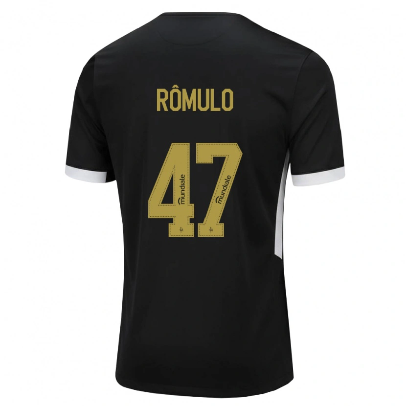 Danxen Kinder Rômulo Helberte Pereira Júnior #47 Schwarz Weiß Gelb Heimtrikot Trikot 2026/27 T-Shirt Schweiz