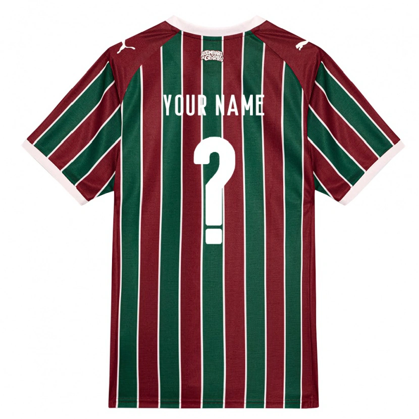 Danxen Kinder Ihren Namen #0 Grün Burgund Weiß Heimtrikot Trikot 2026/27 T-Shirt Schweiz
